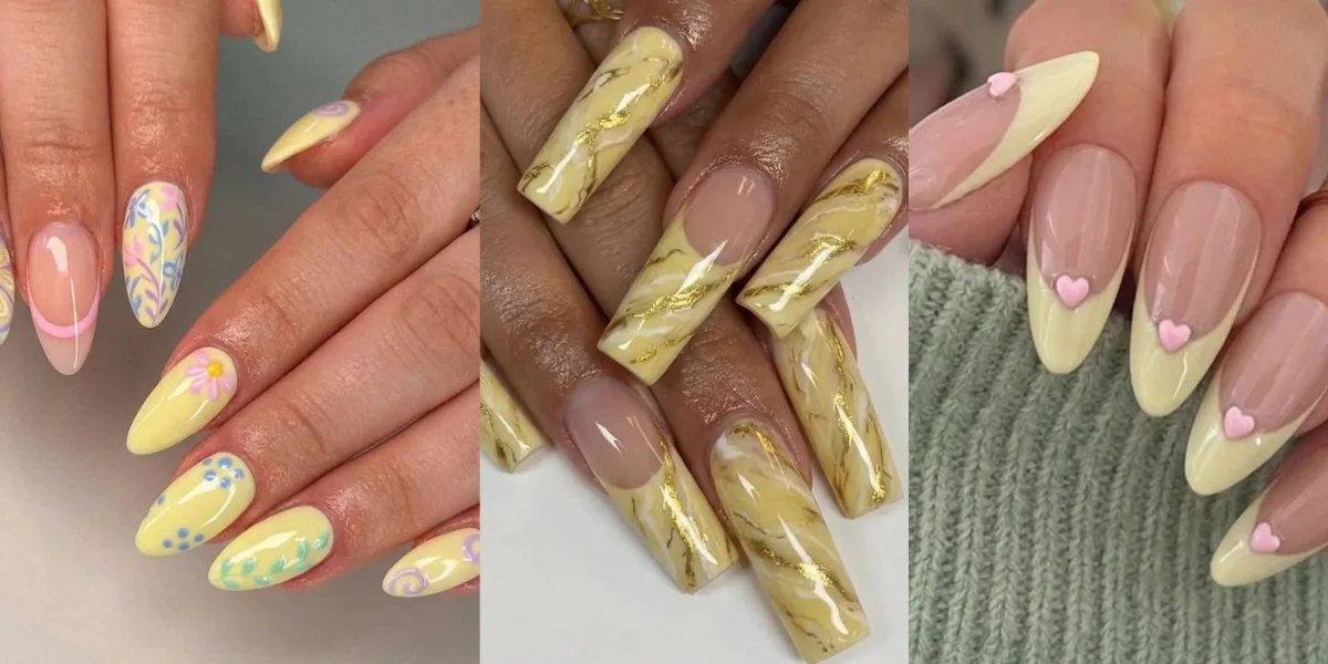 collage of Butter Yellow Nagel